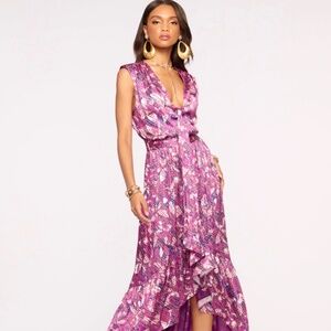 Ramy Brook Berlin V-neck Midi Dress